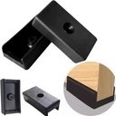 Ver imagem 2 de Kit 10 Sapata U Preta Pesinho para Moveis