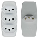 Ver imagem 2 de Tomada Adaptador Triplo de 3 Pinos Saída em Barra
