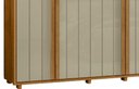 Ver imagem 4 de Roupeiro Volpi 100% Mdf Ripado 6 Portas e 6 Gavetas - Cumaru Opala - Madetec