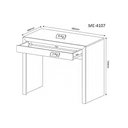 Ver imagem 4 de Mesa Escrivaninha Escritório com 1 Gaveta Multi Preto