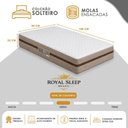 Ver imagem 4 de Cama Box Solteiro Suede + Colchão Molas Ensacadas Royal Sleep Bioclassic 88cm - Suporta até 120 kg