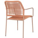 Ver imagem 4 de Kit com 4 Cadeiras Aço Carbono e Corda Náutica para Área Externa Copacabana Marrom/Terracota