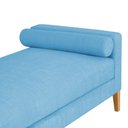 Ver imagem 2 de Recamier Berlim 1,20m Suede Azul Turquesa - Inova Decorações