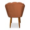 Kit 6 Cadeiras de Jantar Pétala Estofada Pés Palito Veludo Terracota - Montanaris Decor - 3