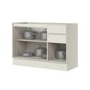 Ver imagem 2 de Balcão Pia 03 Portas 02 Gavetas 120cm Fineze C656 Areia Hp - Henn