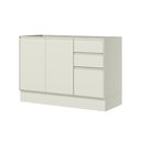 Ver imagem 1 de Balcão Pia 03 Portas 02 Gavetas 120cm Fineze C656 Areia Hp - Henn