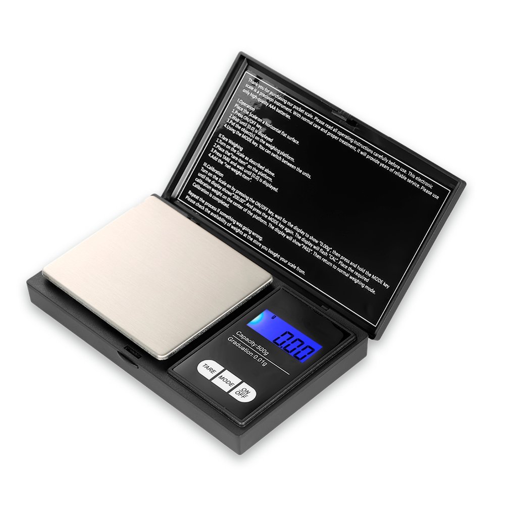 Mini Balança de Precisão Portátil LCD 0.01g a 100g