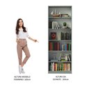 Ver imagem 5 de Estante Livreiro Madesa 6908 com 6 Nichos - Cinza