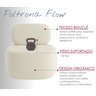 Poltrona Estofada Moderna Bege Estrutura Resistente Conforto Premium Decoração Clean - 5