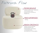 Ver imagem 5 de Poltrona Estofada Moderna Bege Estrutura Resistente Conforto Premium Decoração Clean