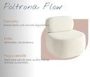Ver mais imagens de Poltrona Estofada Moderna Bege Estrutura Resistente Conforto Premium Decoração Clean