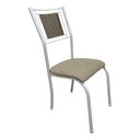 Ver imagem 3 de Kit 4 Cadeira Belize Jantar Assento Estofado Tecido Corino