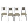 Kit 4 Cadeira Belize Jantar Assento Estofado Tecido Corino - 2