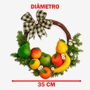 Ver imagem 4 de Guirlanda Frutas Flor Artificial Decoração Enfeite Casa 35cm
