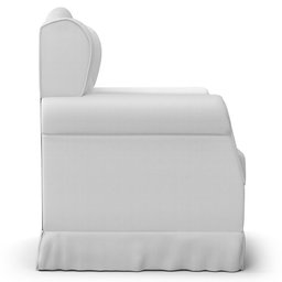 Poltrona de Amamentação e Descanso com Balanço e Puff Lucy P04 Sintético Branco - Mpozenato - 7