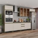 Ver imagem 1 de Cozinha Completa 6 peças com Aéreo de Vidro Lora Casa 812