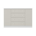 Ver imagem 7 de Cômoda Infantil 125cm 2 Portas e 4 Gavetas Encanto Multimóveis Mp4450 Branco/off White
