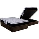 Ver imagem 1 de Cama Box Baú Casal: Colchão Ortopédico Orthoflex Foggia Sogni Unic Face + Base CRC Suede Brown(138x1