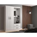Ver imagem 2 de Guarda Roupa Capelinha Infantil 2 Portas 2 Gavetas Premium Branco