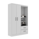 Ver imagem 1 de Guarda Roupa Capelinha Infantil 2 Portas 2 Gavetas Premium Branco
