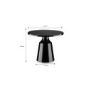 Ver imagem 2 de Mesa de Centro Auxiliar Apoio Redonda Veneza 68 X 84 Cm:prateado