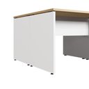 Ver imagem 5 de Espaço de Trabalho 6 Lugares 3,30m X 1,40m Pé Painel F5 Cor:macadâmia com Branco