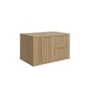 Ver imagem 2 de Armário para Banheiro Suspenso Ripy 60cm Yescasa Bege/Wood