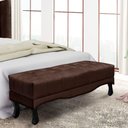 Ver imagem 4 de Puff Recamier Retrô Luis Xv Captonê Vicenza 90cm Suede S04 Cor Café