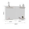 Painel para Tv até 50 Pol Quartos e Salas em Mdf Branco - 3