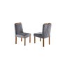 Conjunto Sala de Jantar 4 Lugares Lisboa Madeira Maciça Tampo Com Vidro - 2
