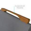 Ver imagem 5 de Conjunto Sala de Jantar 4 Lugares Lisboa Madeira Maciça Tampo Com Vidro