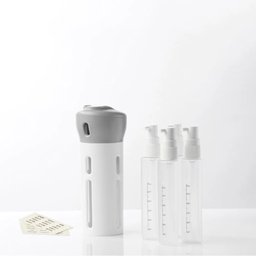 Dispenser Garrafa 4 Em 1 Loção Portátil Sabonete Liquido Shampoo Gel Cremes Viagens 4 Frascos de - 5