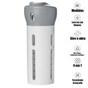 Ver imagem 1 de Dispenser Garrafa 4 Em 1 Loção Portátil Sabonete Liquido Shampoo Gel Cremes Viagens 4 Frascos de