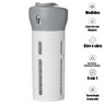 Dispenser Garrafa 4 Em 1 Loção Portátil Sabonete Liquido Shampoo Gel Cremes Viagens 4 Frascos de - 1