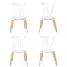 Conjunto com 4 Cadeiras para Sala de Jantar Windsor Pp - 1
