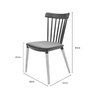 Conjunto com 2 Cadeiras para Sala de Jantar Windsor Pp  - 3