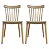 Conjunto com 2 Cadeiras para Sala de Jantar Windsor Pp  - 1