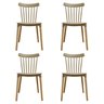 Conjunto com 4 Cadeiras para Sala de Jantar Windsor Pp - 1