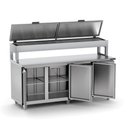 Ver imagem 2 de Balcão de Serviço Refrigerado Condimentador para Cozinha Industrial 2,00m Bsrc 2000 220v -