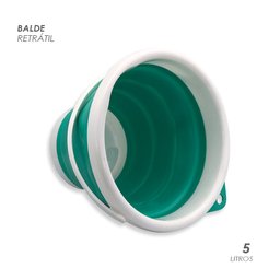Balde Retrátil de Silicone 5 Litros Cor Sortida - 4