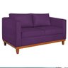 Sofá 3 Lugares Europa 180 cm Estilo Conforto e Elegância Suede Roxo - Amarena Móveis - 2