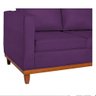 Sofá 3 Lugares Europa 180 cm Estilo Conforto e Elegância Suede Roxo - Amarena Móveis - 5