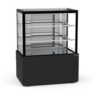 Vitrine Refrigerada 1,00 Metro 2 Prateleiras Titanium Premium Preto Vtprr1000 2p 220v - Refrimate