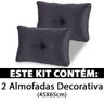 Kit 2 Peças Almofada Com Enchimento Flocos de Espuma 45x65cm Bf Colchoes - 2
