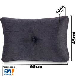 Kit 2 Peças Almofada Com Enchimento Flocos de Espuma 45x65cm Bf Colchoes - 3