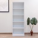 Ver imagem 2 de Estante para Livros Grande 164 Cm Àpila 100% Mdf com 5 Nichos Rimo - Branco
