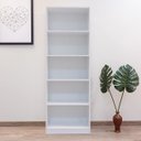 Ver imagem 2 de Estante para Livros Grande 164 cm Àpila 100% MDF com 5 Nichos Rimo - Branco