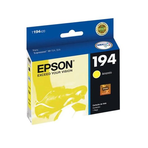 Cartucho de Tinta Epson T194420 T194 Yellow | Expression Xp214 Xp 214 Xp204 Xp 204