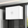 Armário Aéreo Cozinha 2 Portas Suspenso 70cm Lugano - Branco - 1