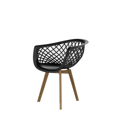 Conjunto com 4 Cadeiras para Sala de Jantar Web Wood